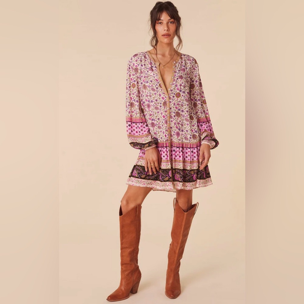 Spell Lady Untamed Tunic Mini Dress Medium - Picture 3 of 16